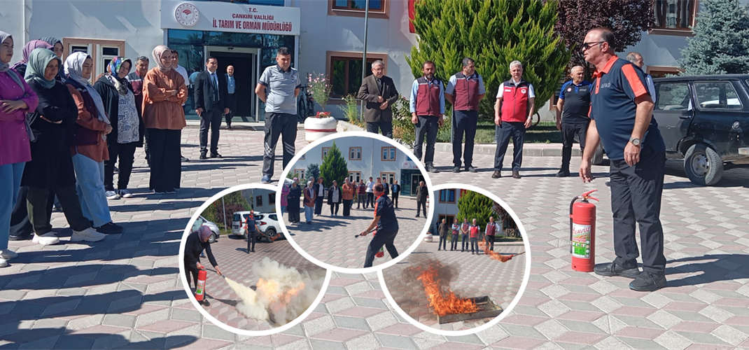 ​İl Müdürlüğümüzde Yangın Tatbikatı Yapıldı.
